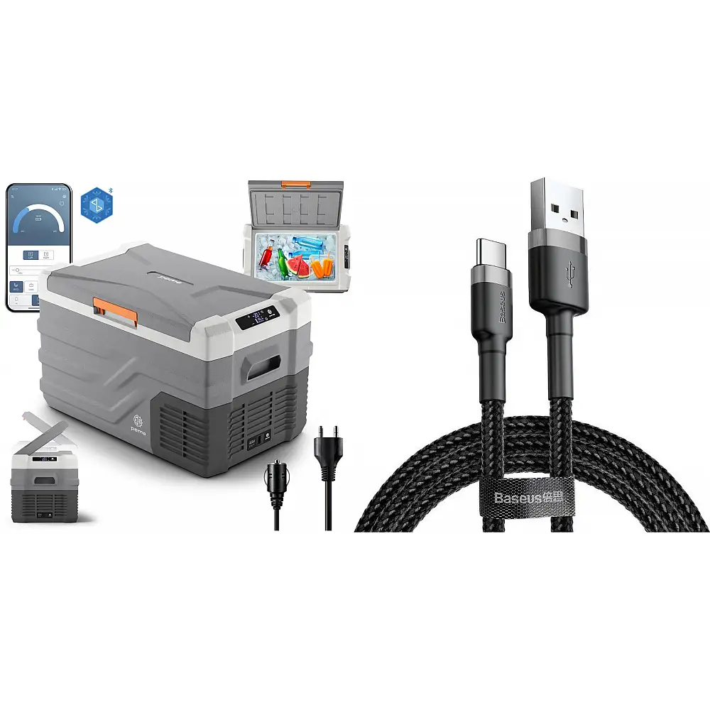 Lodówka turystyczna Peme Quest 30 Adventure Orange + kabel usb