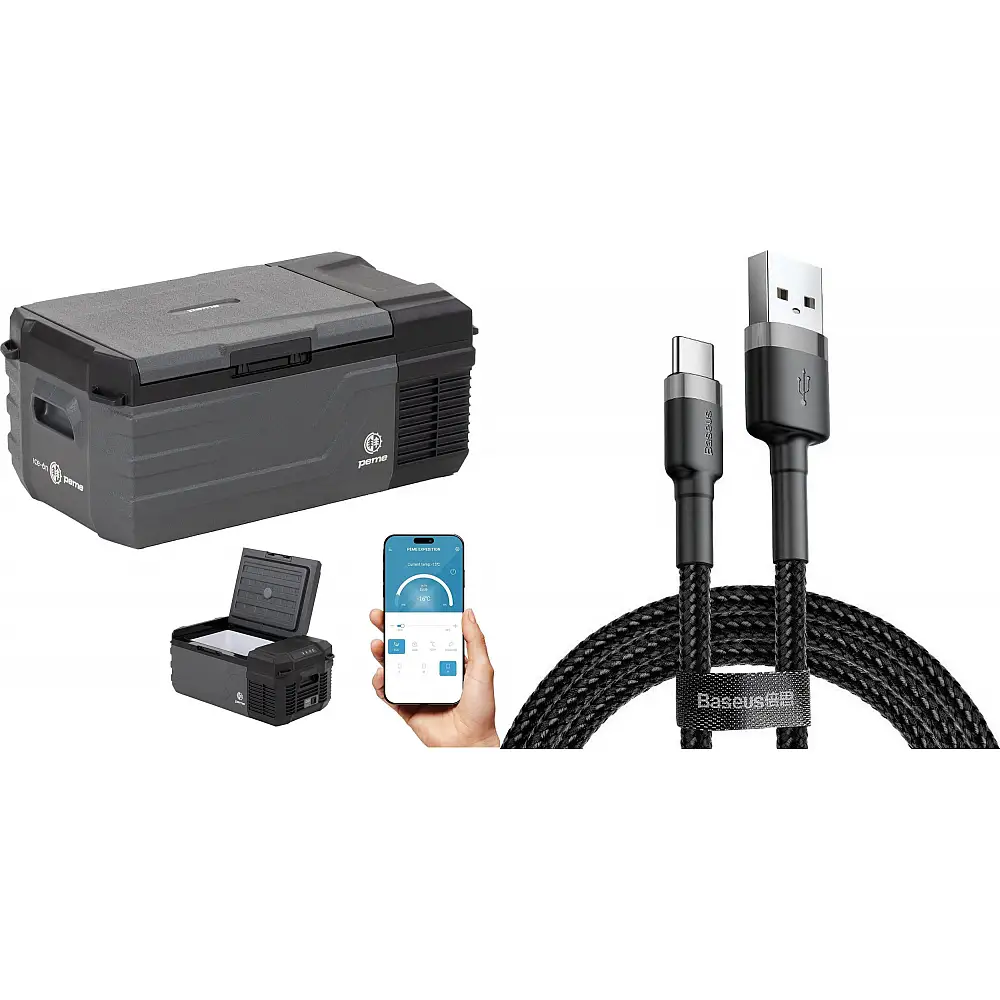 Lodówka turystyczna Peme Quest 15 Dark Sky + kabel usb