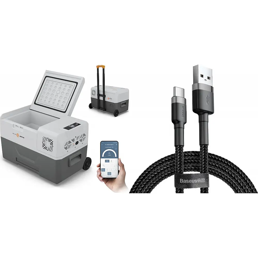 Lodówka turystyczna Peme Expedition 30 Adventure Orange + kabel usb