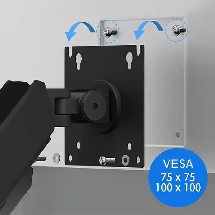 SENSE7 HANG DOUBLE Επιτραπέζια Βάση για 2 Οθόνες 17"-32", VESA 75x75/100x100mm
