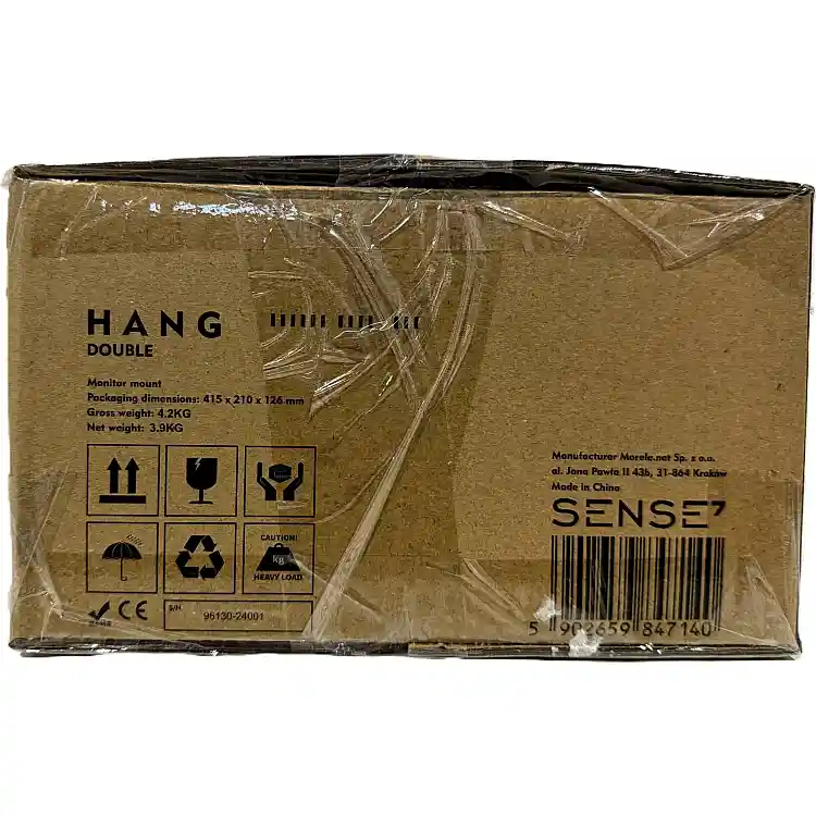 SENSE7 HANG DOUBLE Επιτραπέζια Βάση για 2 Οθόνες 17"-32", VESA 75x75/100x100mm