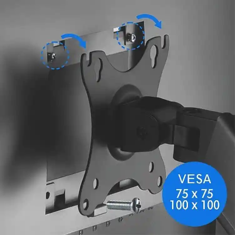 SENSE7 HANG WALL Βάση Τοίχου για Οθόνη 17"-32" με VESA 75x75mm