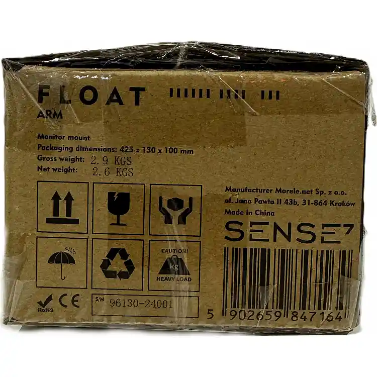 SENSE7 Float Arm Επιτραπέζια Βάση Οθόνης 17"-32", VESA 75x75 & 100x100 mm