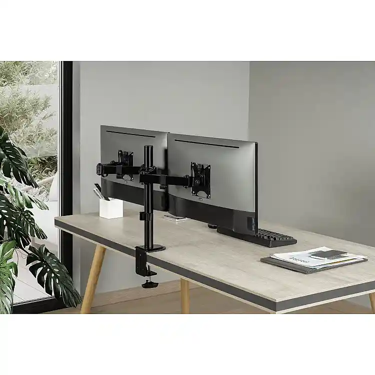 SENSE7 FLOAT DOUBLE Επιτραπέζια Βάση για 2 Οθόνες 17"-32" VESA 75x75mm