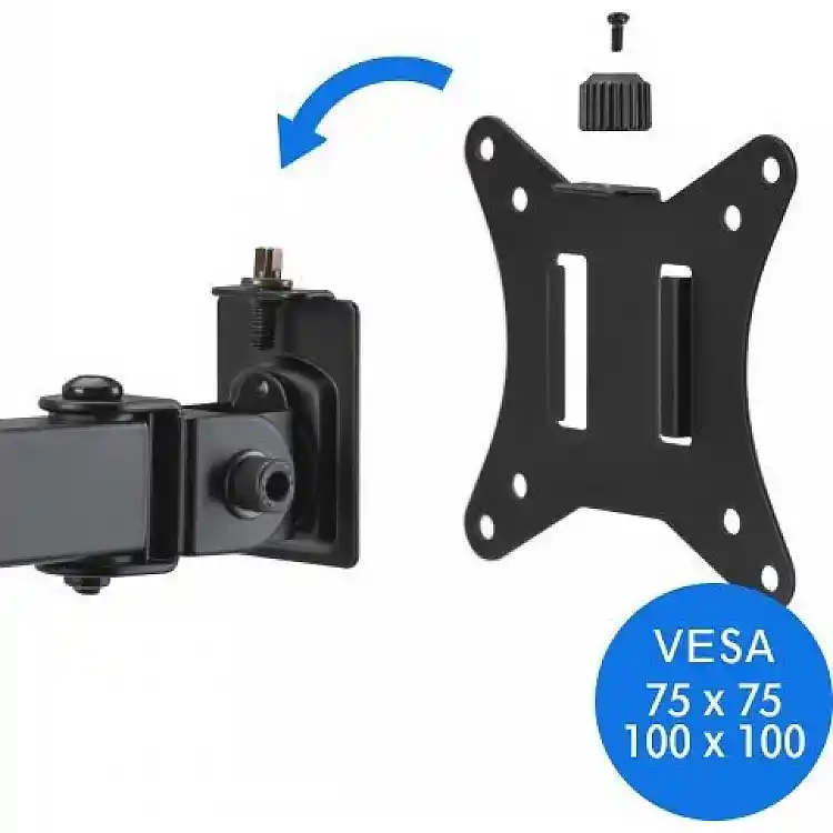 SENSE7 FLOAT DOUBLE Επιτραπέζια Βάση για 2 Οθόνες 17"-32" VESA 75x75mm