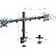 SENSE7 FLOAT DOUBLE Επιτραπέζια Βάση για 2 Οθόνες 17"-32" VESA 75x75mm