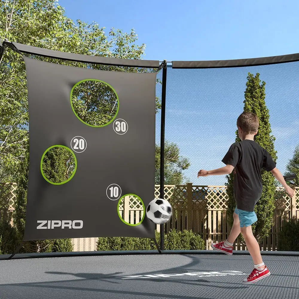Trampolina ogrodowa Zipro Jump Pro Premium z siatką wewnętrzną 14FT 435cm + Mata Celnościowa