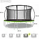 Trampolina ogrodowa Zipro Jump Pro Premium z siatką wewnętrzną 14FT 435cm + Mata Celnościowa