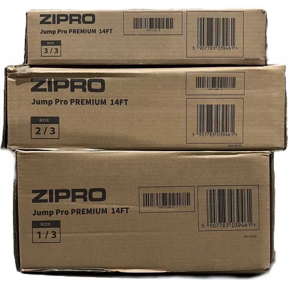 Trampolina ogrodowa Zipro Jump Pro Premium z siatką wewnętrzną 14FT 435cm + Mata Celnościowa