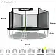 Trampolina ogrodowa Zipro Jump Pro z siatką zewnętrzną 14FT 435cm + Mata Celnościowa