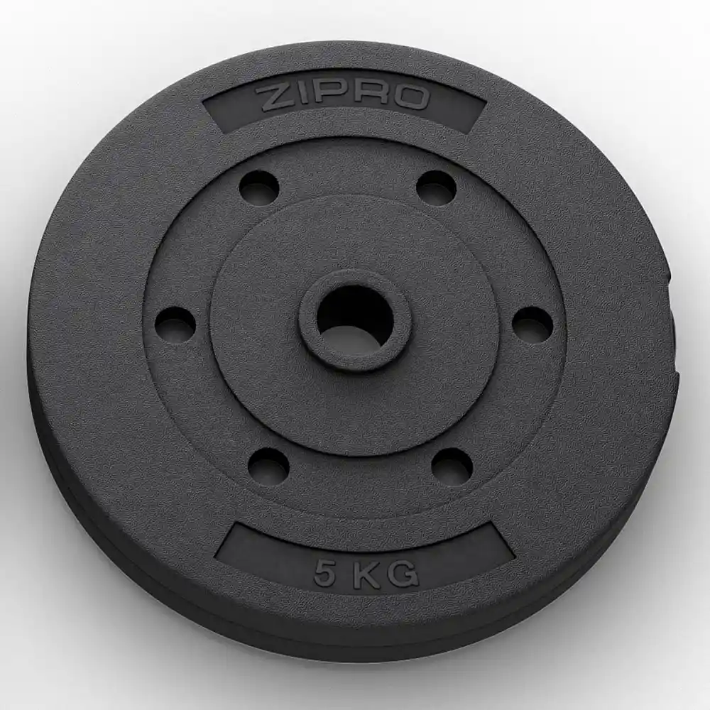 Zipro Zestaw obciążeń 4x5kg talerz obciążenie bitumiczne krążek 20kg Zipro