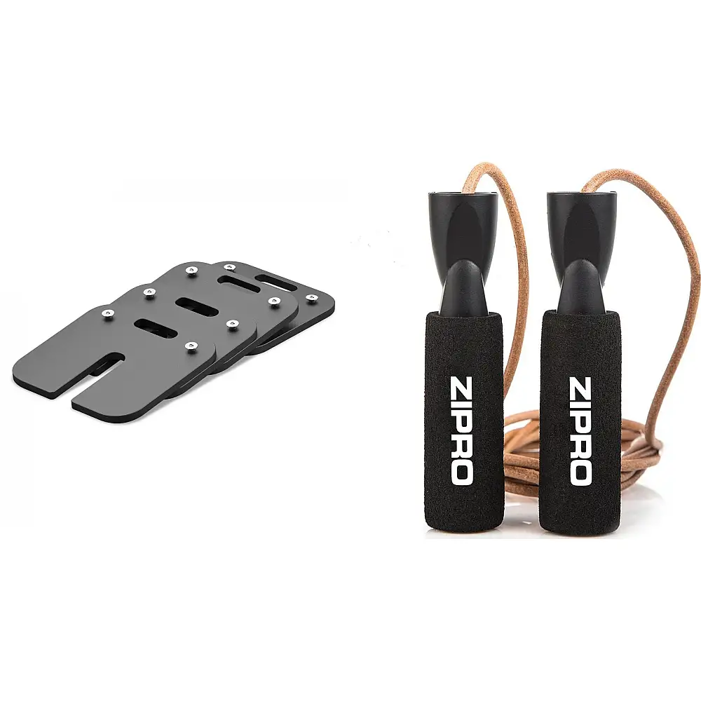 Zipro Dodatkowe obciążenia do hantli Square Zipro Plate SQUARE 4 x 2 kg + Skakanka Zipro