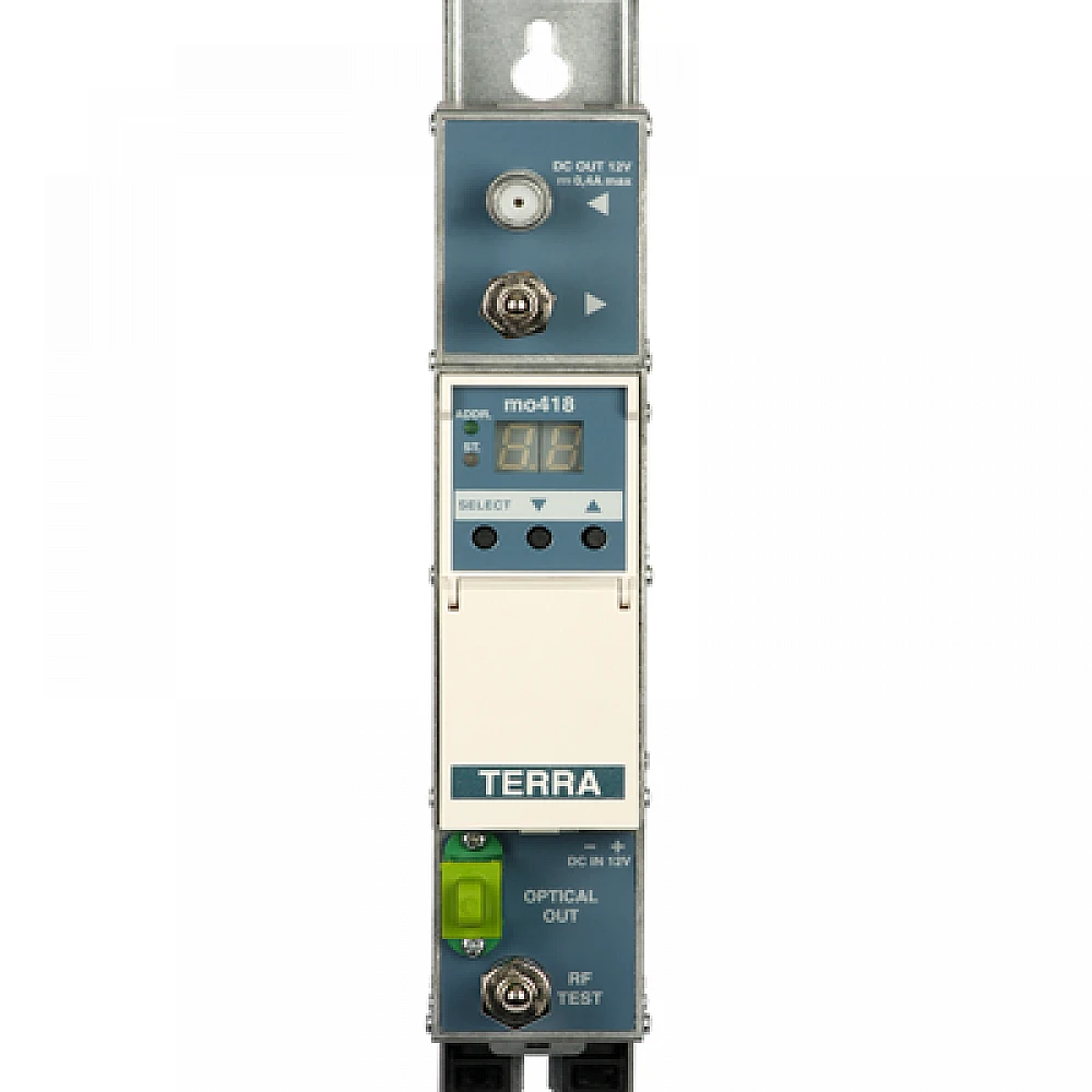 TERRA mo418 4D31- 1310 Modular optical transmitter. Optical power 6 dBm, wave length 1310 nm