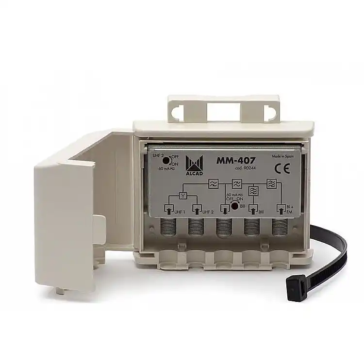 ALCAD MM-407 Μίκτης UHF-UHF-BIII-BI/FM τεσσάρων εισόδων