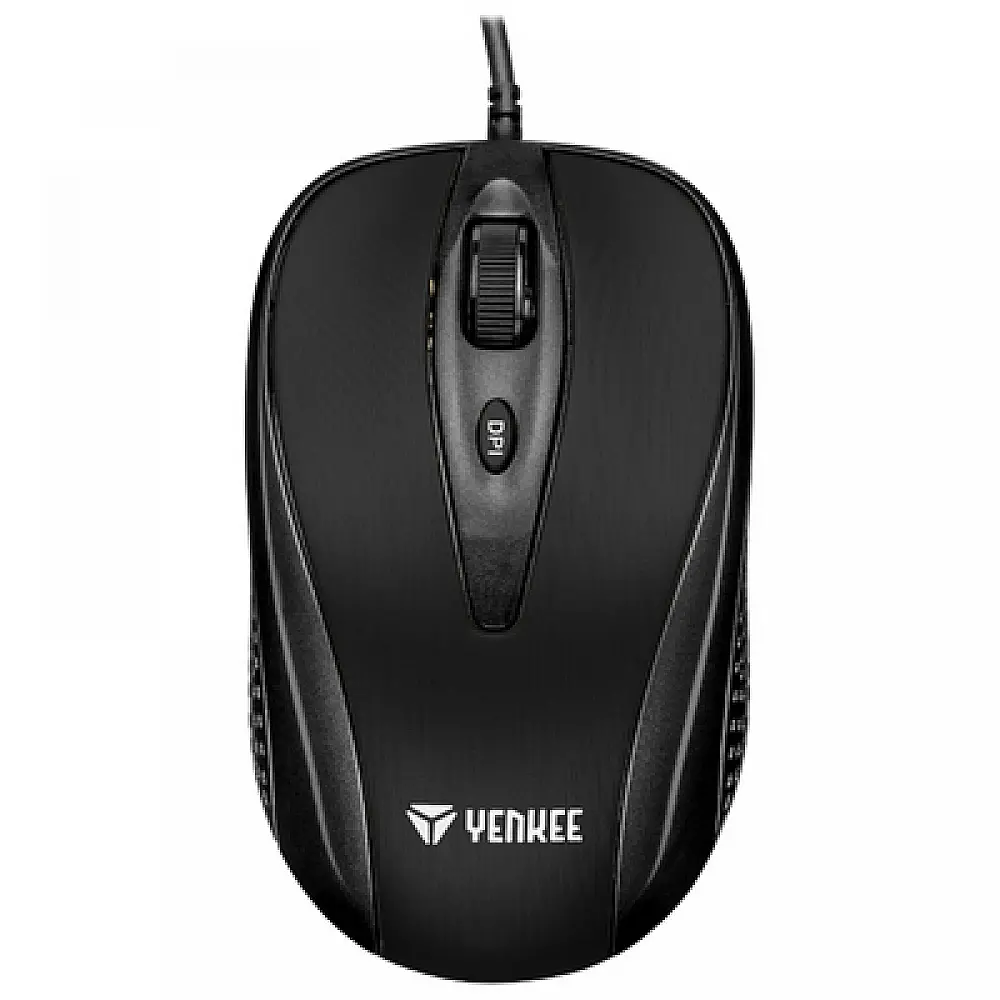 YENKEE YMS 1025BK QUITO Ενσύρματο Ποντίκι με σύνδεση USB και ρυθμιζόμενη ανάλυση έως 2400DPI