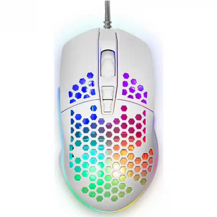 YENKEE YMS 3030WE SHOTGUN Ενσύρματο Ultra Light Ποντίκι Gaming, 6400 DPI με RGB φωτισμό και προγραμματιζόμενα πλήκτρα
