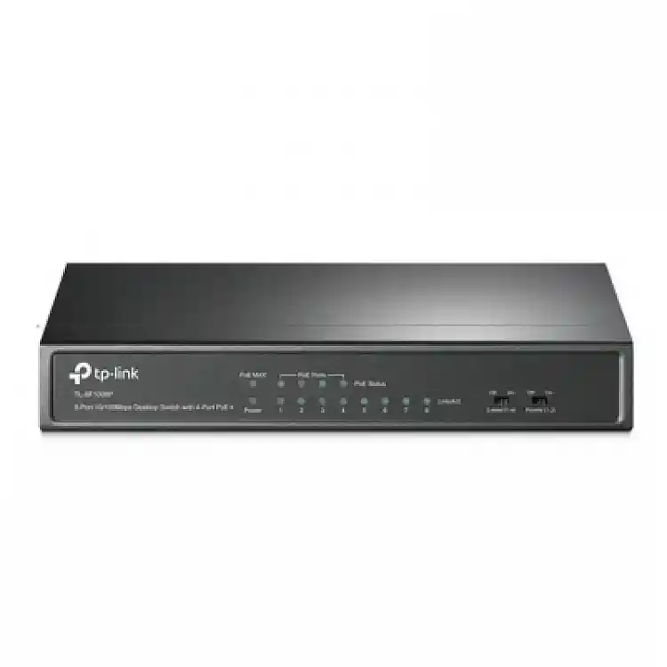 TP-LINK Switch TL-SF1008P V6 8-Port 10/100Mbps Desktop Switch with 4-Port PoE+