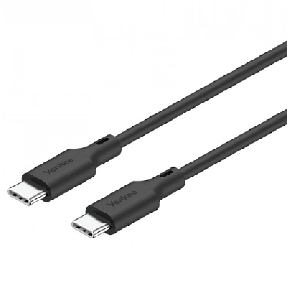 YENKEE YCU SE C125 BK Universal καλώδιο Φόρτισης USB-C σε USB-C, 1,5m, Μαύρο