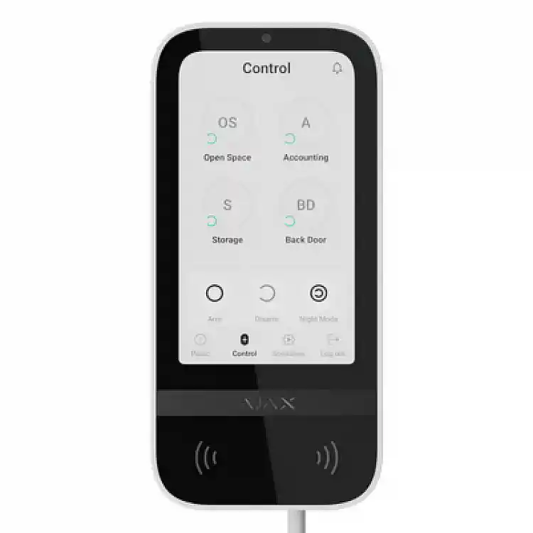 AJAX SYSTEMS - KEYPAD TOUCHSCREEN WHITE