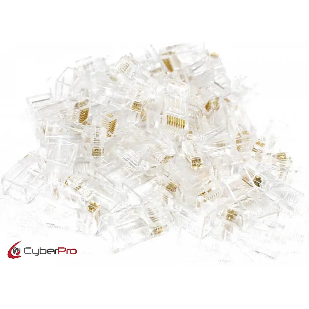 CYBERPRO CP-PRFRJ45PACK, Βύσμα RJ45 PERFORATED UTP, Male, Cat 6, 50τμχ