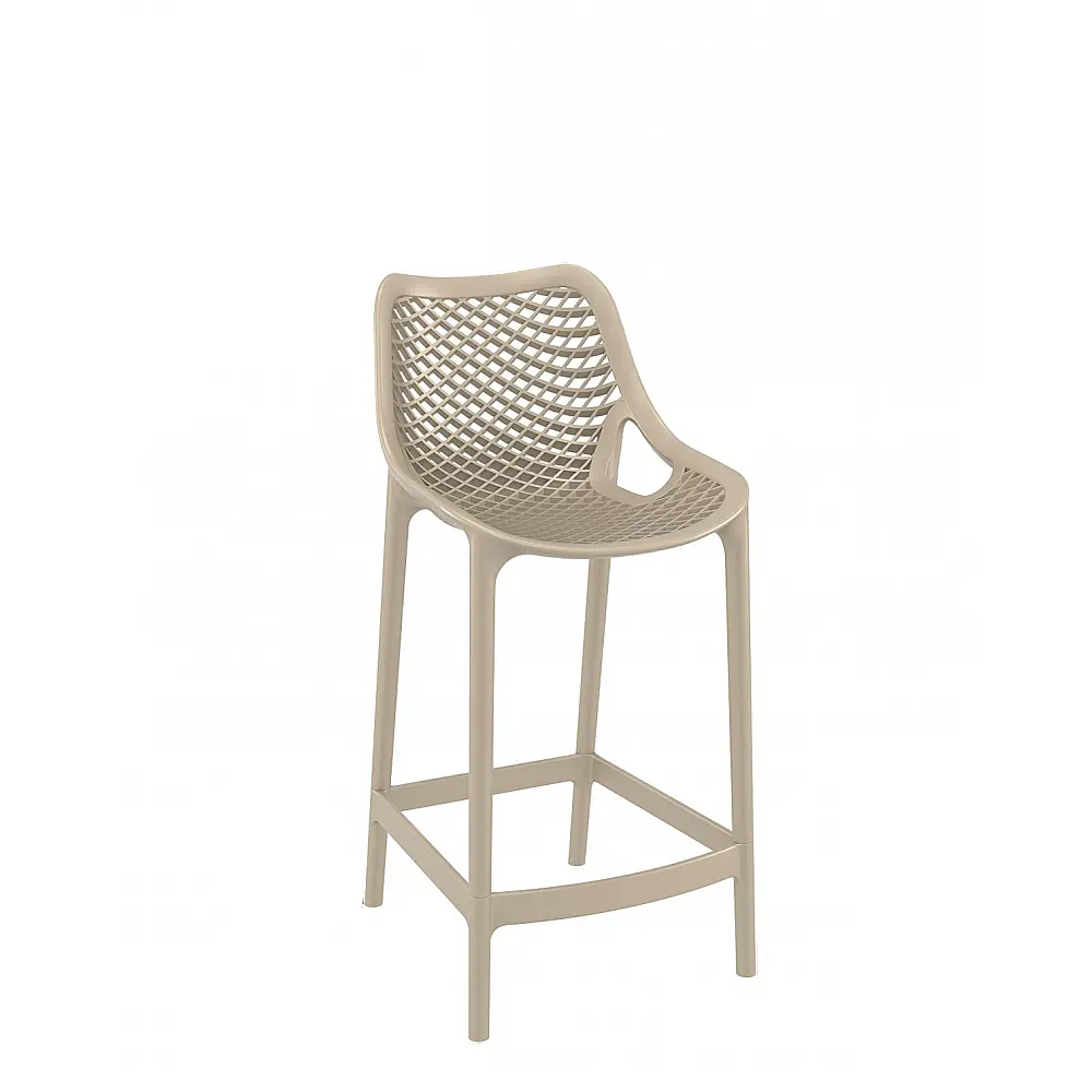 Air/S-65 Barstool Taupe PL - Πολυπροπυλένιο - 51x44x95 cm