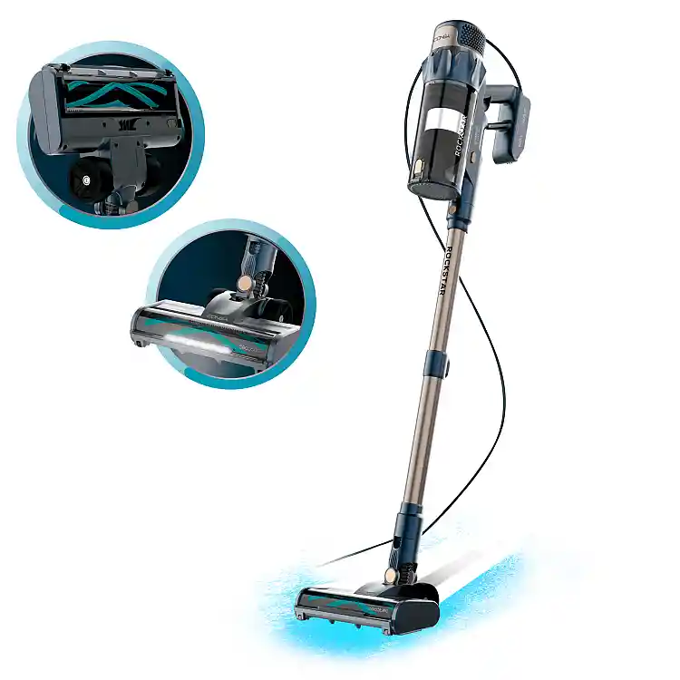 Cecotec Σκούπα Stick Conga Rockstar 800 Powerhead Titán με Καλώδιο, Ισχύς έως 600W, Ισχυρή Αναρρόφηση έως 15 kPa, Δοχείο 700 ml, Μηχανοκίνητη Βούρτσα, Τηλεσκοπικός Σωλήνας CEC-115419