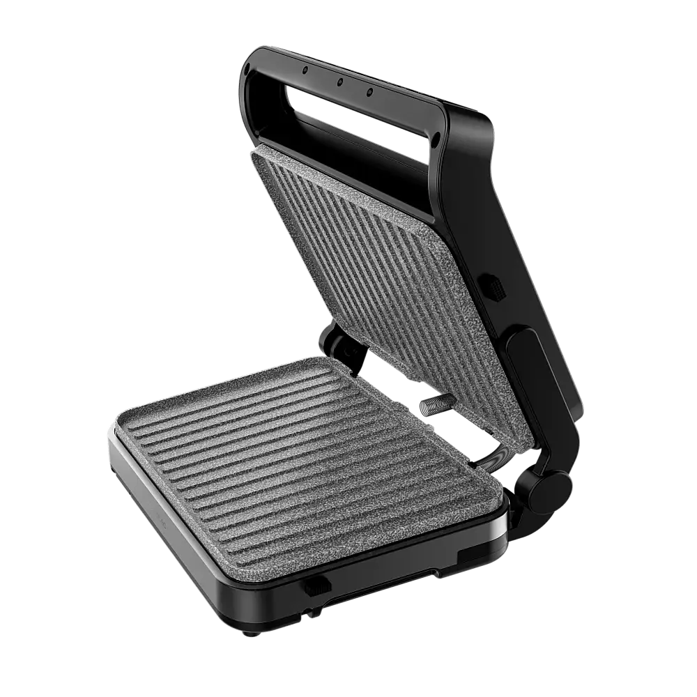 Cecotec Τοστιέρα - Γκριλ Rock'nGrill 2000W PerfectCook με Αποσπώμενες Πλάκες RockStone Κατάλληλες για Πλυντήριο Πιάτων και Άνοιγμα έως 105º CEC-112897
