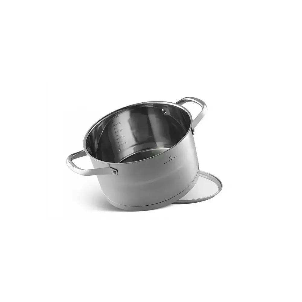 Edenberg Σετ Ανοξείδωτων Κατσαρολών 6 Τεμαχίων για Επαγωγική Εστία και Αέριο EB-2399