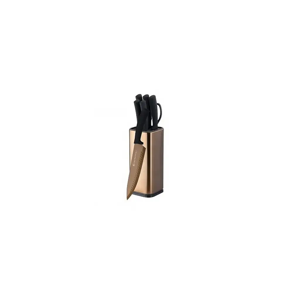 Edenberg Σετ 7 Μαχαιριών Με Βάση και Ψαλίδι από Ανοξείδωτο Ατσάλι με Εργονομικό Σχεδιασμό EB-11026