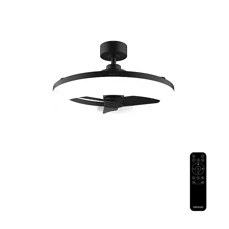 Cecotec Ανεμιστήρας Οροφής EnergySilence LampAero 770 LightDesign με Φωτισμό LED, Κινητήρα DC 25W, Τηλεχειριστήριο, Χρονοδιακόπτη και 6 Ταχύτητες CEC-123447