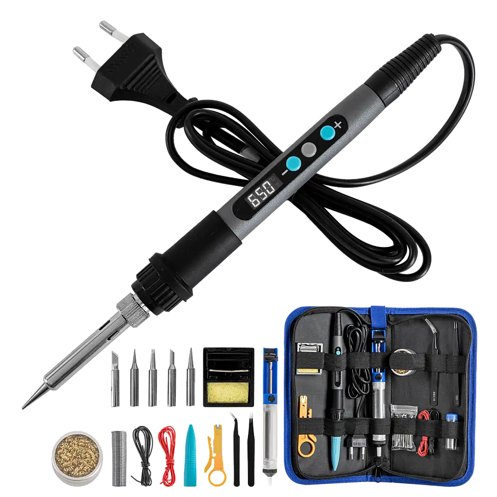 Cecotec Ηλεκτρικός Κολλητήρι PrecissionSoldier 650 με οθόνη και σετ αξεσουάρ CEC-107949