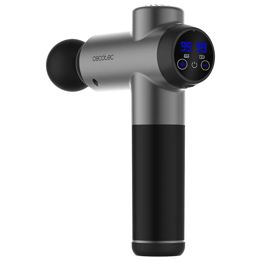 Cecotec Πιστόλι Μασάζ SkinCare Massage Full Recovery με 99 Επίπεδα Έντασης, Οθόνη, Brushless Κινητήρα, 8 Κεφαλές, Θήκη. CEC-116296