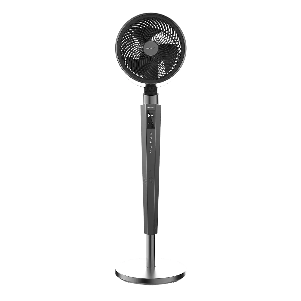 Cecotec Ανεμιστήρας και Κυκλοφορητής Αέρα EnergySilence 2400 Cyclone Noir Δαπέδου 40W με DC Motor, 24 Ταχύτητες, Τηλεχειριστήριο & Οθόνη LED CEC-108200