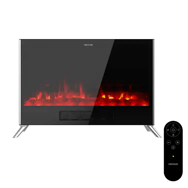 CECOTEC Ηλεκτρικό Τζάκι 2000W ReadyWarm 7500 3in1 Total Flames με Ρυθμιζόμενο Θερμοστάτη, Κεραμική Τεχνολογία, 2 Λειτουργίες, Σύστημα Συναγωγής και Τηλεχειριστήριο CEC-117497