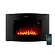 CECOTEC Ηλεκτρικό Διακοσμητικό Τζάκι ReadyWarm 3560 Curved Flames Connected 35" 2000W με Wi‑Fi, Τηλεχειριστήριο και Καμπύλο Κρύσταλλο Τεμπερλένιο CEC-117776