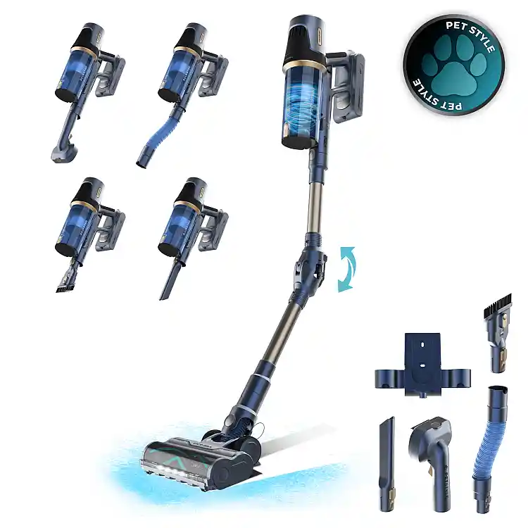 CECOTEC Σκούπα Stick Χωρίς Καλώδιο και Σακούλα 500Wz Conga Rockstar RS70 Pet Flex X-Treme 150AW με Μονάδα για Κατοικίδια και Εύκαμπτο Σωλήνα CEC-A90-119726