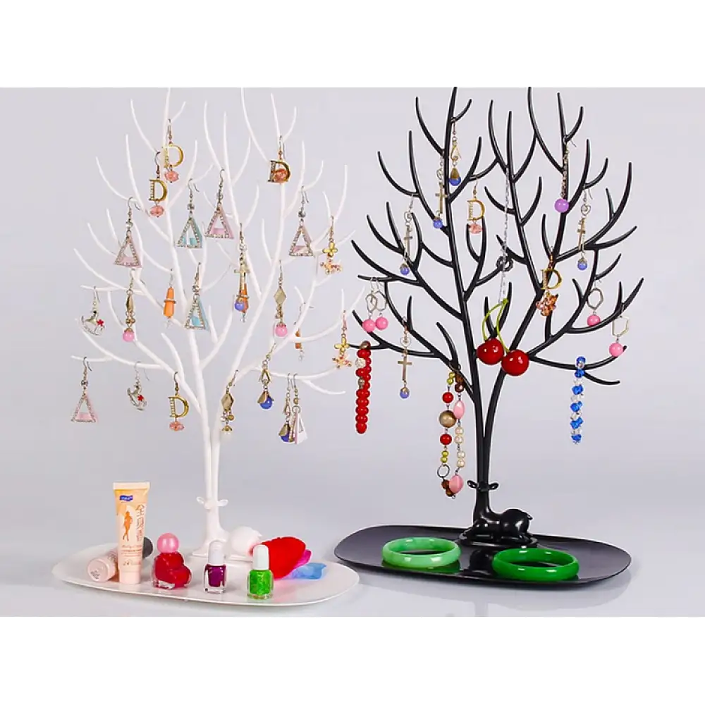 Βάση Κοσμημάτων - Οργανωτής για Βραχιόλια και Σκουλαρίκια σε Σχήμα Δέντρου Ελαφιού Λευκό 5907451355312 VERK GROUP