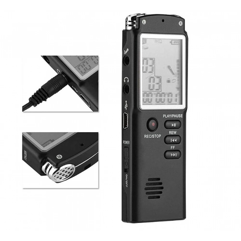 Ψηφιακός Καταγραφέας Φωνής MP3 player 8GB Μικρόφωνο και Ακουστικά 5907451351369 VERK GROUP Ψηφιακός Καταγραφέας Φωνής MP3 player 8GB Μικρόφωνο και Ακουστικά 5907451351369 VERK GROUP