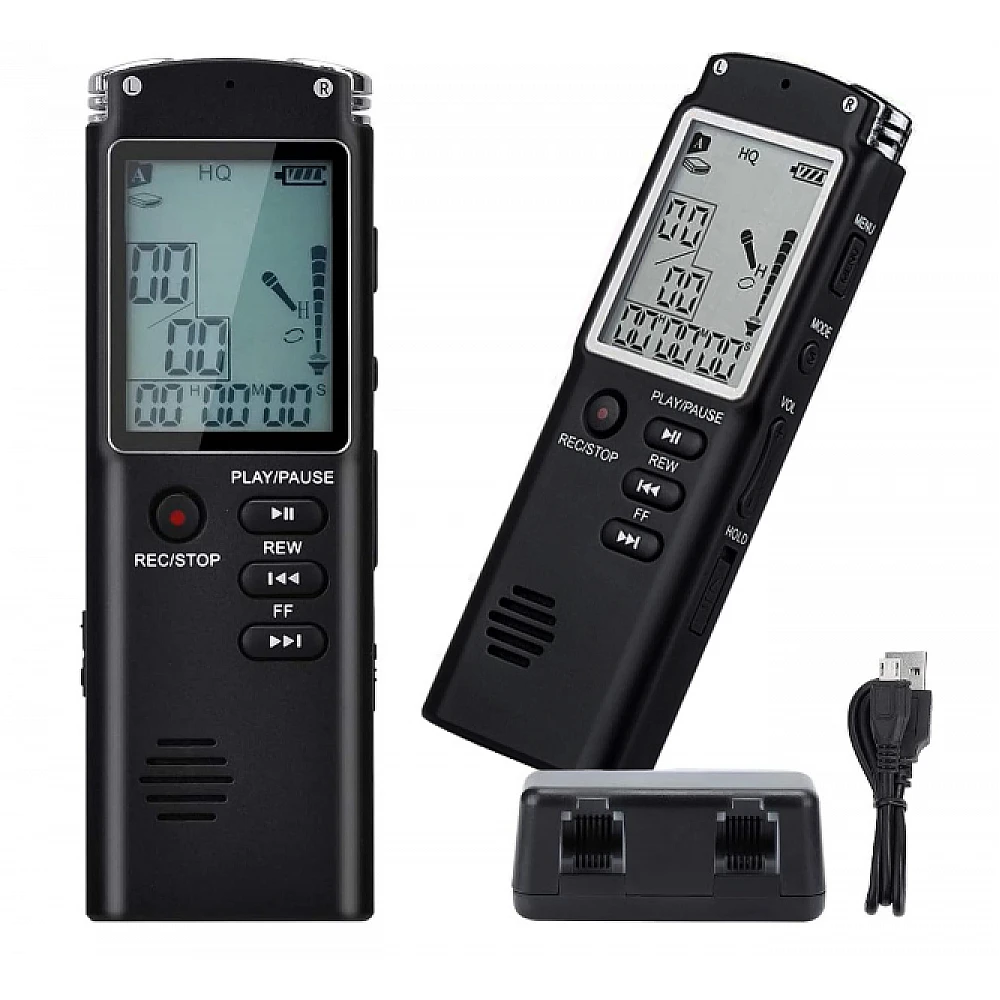 Ψηφιακός Καταγραφέας Φωνής MP3 player 8GB Μικρόφωνο και Ακουστικά 5907451351369 VERK GROUP