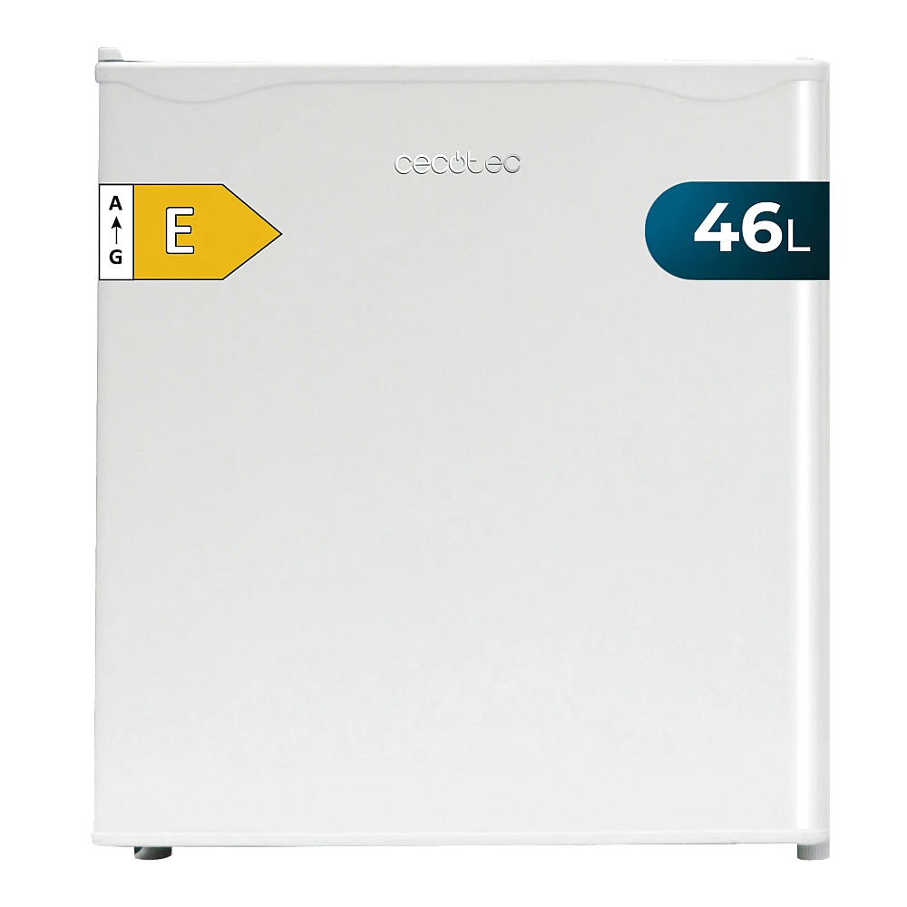 CECOTEC  Μίνι Ψυγείο GrandCooler 20000 SilentCompress Λευκό, 46 Λίτρα, Εσωτερική Κατάψυξη, 48,7x48 εκ., Αναστρέψιμη Πόρτα, Ενεργειακή Κλάση E  CEC-00149