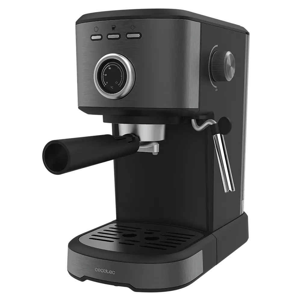 CECOTEC  Καφετιέρα Espresso Power 20 Pecan Steel, Ψηφιακή με 20 Bar και Ρυθμιζόμενο Ατμοποιητή  CEC-00275