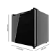 CECOTEC  Μίνι Ψυγείο Bolero CoolMarket TT 31 Dual Black Glass E - Μετατρέψιμο σε Καταψύκτη, Μαύρη Γυάλινη Πόρτα, Έλεγχος Θερμοκρασίας, Χωρητικότητα 31 Λίτρα, Διαστάσεις 49.6x47.4 εκ.  CEC-01976
