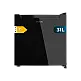 CECOTEC  Μίνι Ψυγείο Bolero CoolMarket TT 31 Dual Black Glass E - Μετατρέψιμο σε Καταψύκτη, Μαύρη Γυάλινη Πόρτα, Έλεγχος Θερμοκρασίας, Χωρητικότητα 31 Λίτρα, Διαστάσεις 49.6x47.4 εκ.  CEC-01976