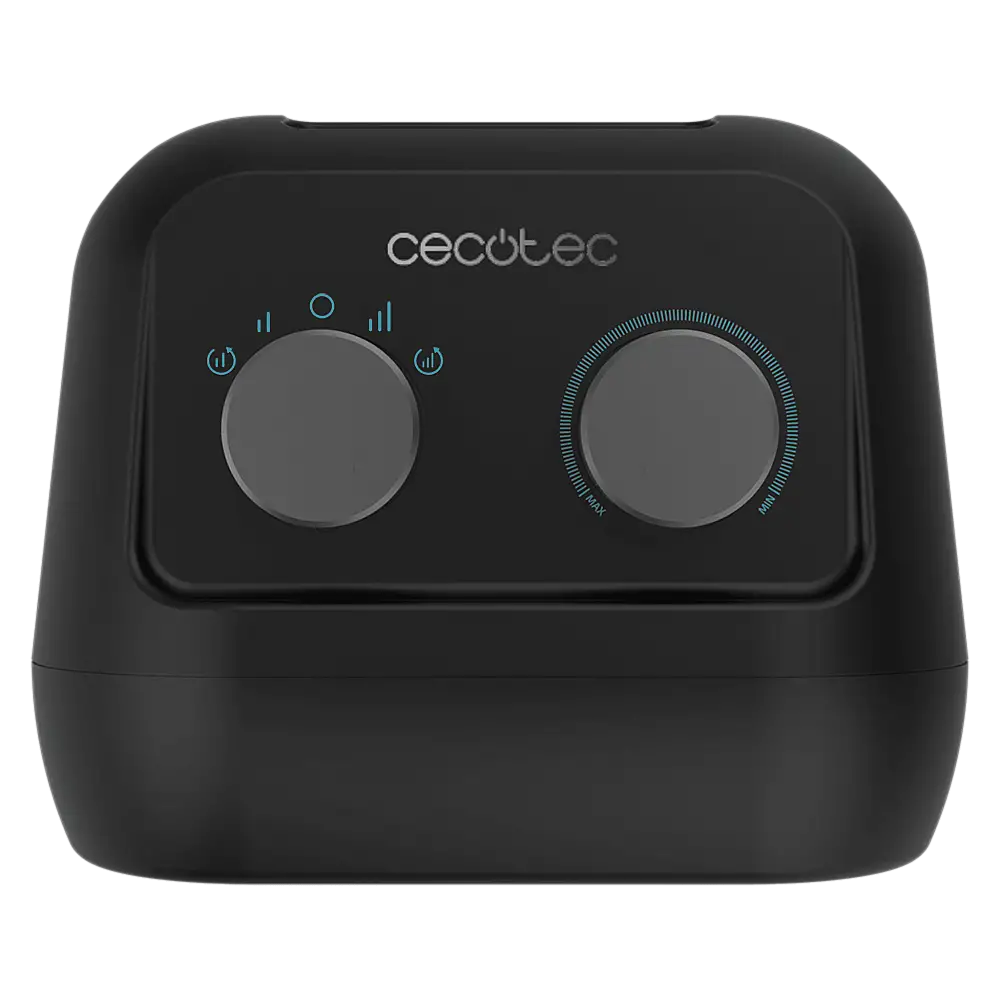 CECOTEC  Θερμαντικό ReadyWarm 1500 Max Κεραμικό Περιστρεφόμενο Μαύρο με 1500 W, Ρυθμιζόμενο Θερμοστάτη & 3 Λειτουργίες  CEC-08287