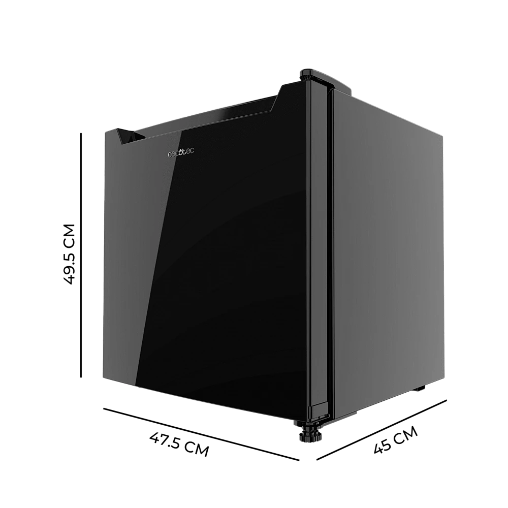 CECOTEC  Μίνι Ψυγείο Bolero CoolMarket TT 31 Dual Black E - Μετατρέψιμο σε Καταψύκτη, Μαύρη Πόρτα, Έλεγχος Θερμοκρασίας 0ºC έως 5ºC και -24ºC έως -16ºC, Χωρητικότητα 31 Λίτρα, Διαστάσεις 49.6x47.4 εκ.  CEC-01974