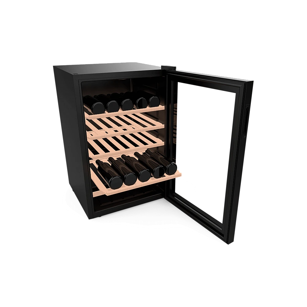 CECOTEC  Συντηρητής Κρασιών Bolero GrandSommelier 4850 Μαύρo με Συμπιεστή, Χωρητικότητα 48 Φιαλών, Ρυθμιζόμενη Θερμοκρασία και Εσωτερικό LED Φωτισμό  CEC-100095