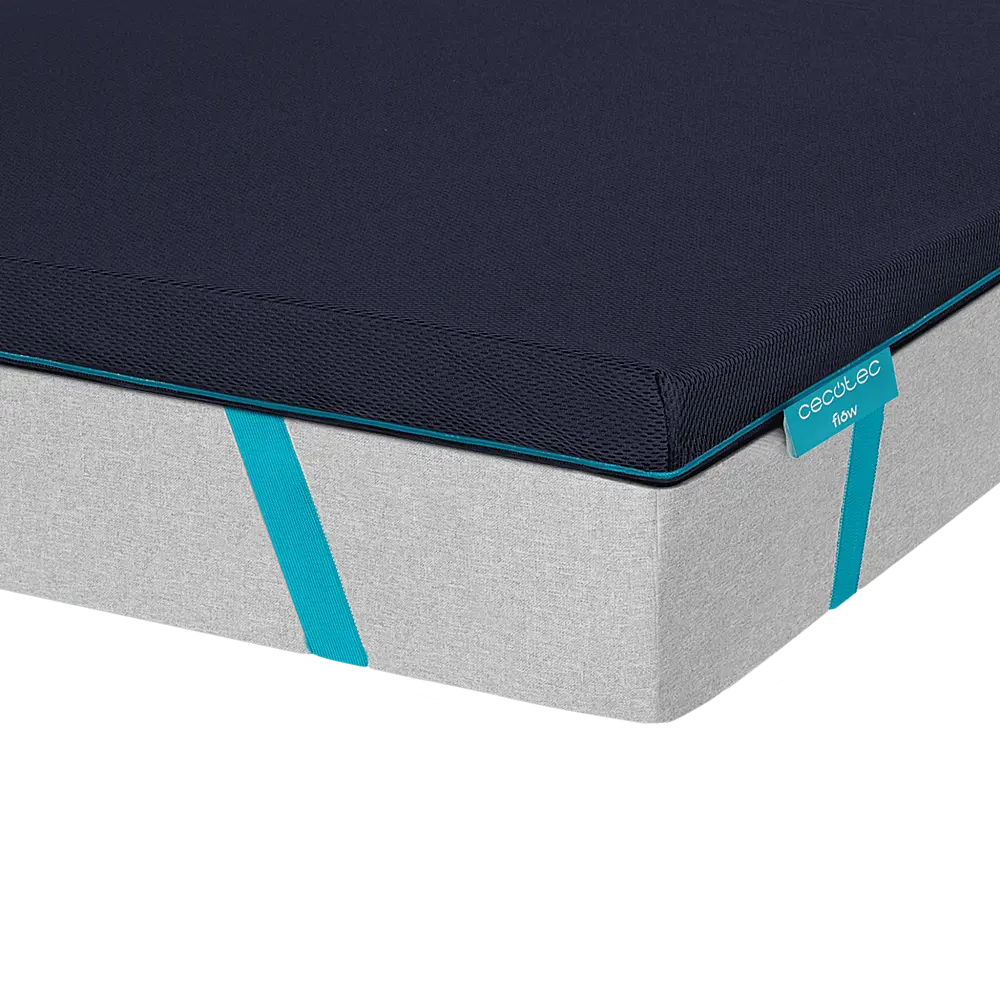 Ανώστρωμα Flow TopSerenity 100% Viscoelástica 5cm με 4 Ελαστικούς Ιμάντες και Αφαιρούμενο Κάλυμμα 190 x 90 x 5 cm  CEC-07373 CECOTEC