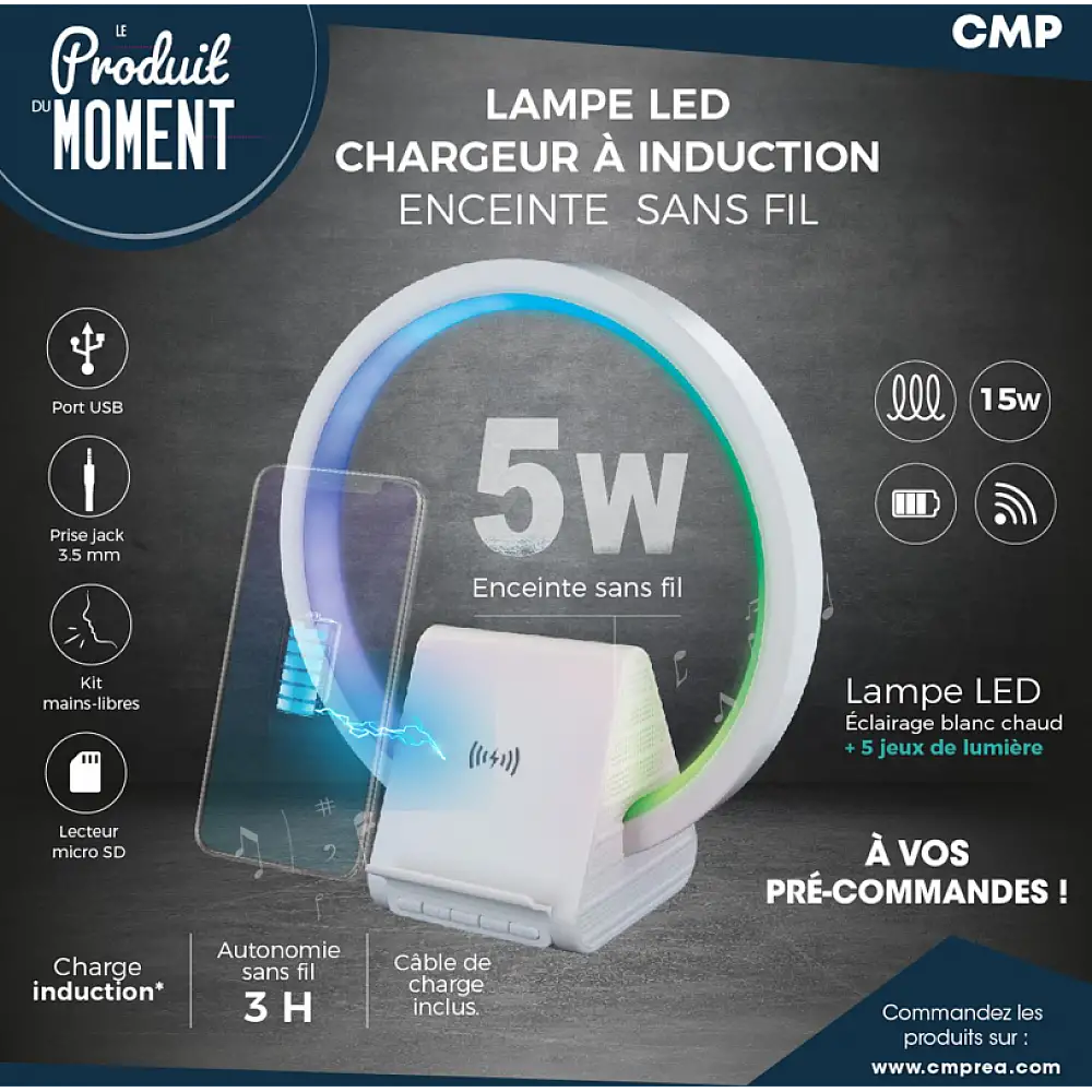 Ασύρματο Ηχείο 5W με Επαγωγικό Φορτιστή  HT0113 Be Mix