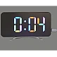 Ρολόι Ξυπνητήρι με Οθόνη LED  καθρέφτη RGB  15,8 x 1,3 x 7,8 cm HT0122 Be Mix