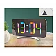Ρολόι Ξυπνητήρι με Οθόνη LED  καθρέφτη RGB  15,8 x 1,3 x 7,8 cm HT0122 Be Mix